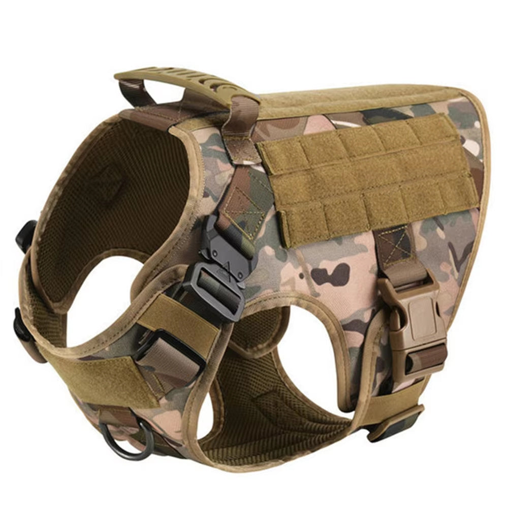 Premium Nylon Camouflage Dog Harness and Leash Set for Ultimate Comfort - Cute Wags