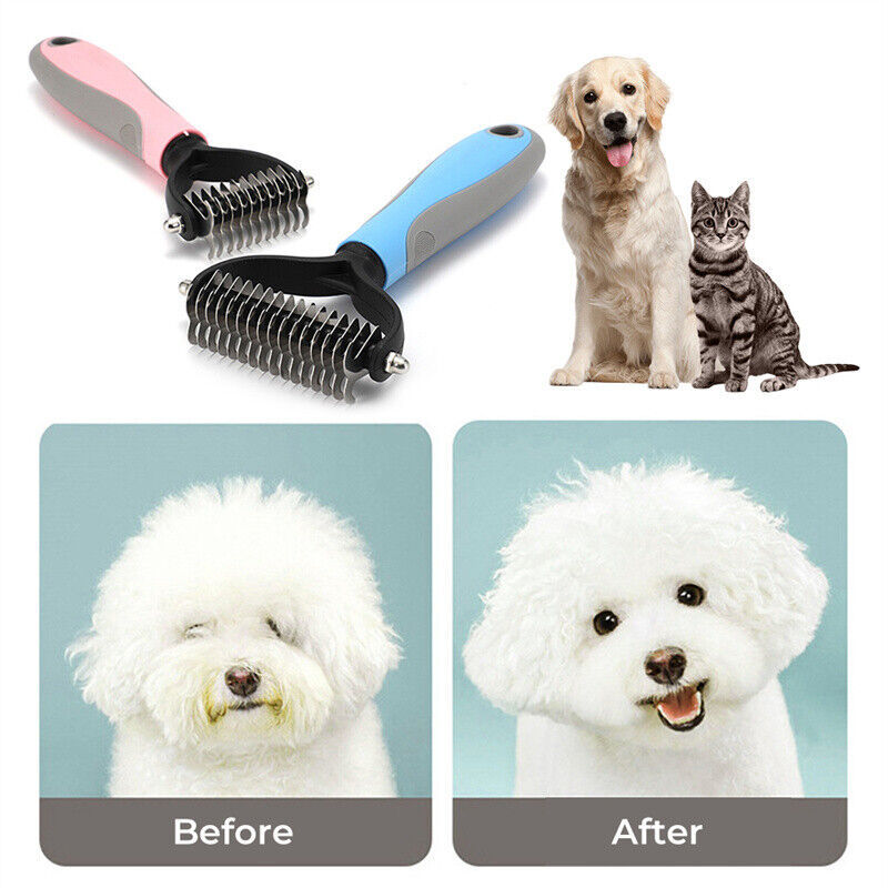 Double-Sided Grooming Brush for Dogs