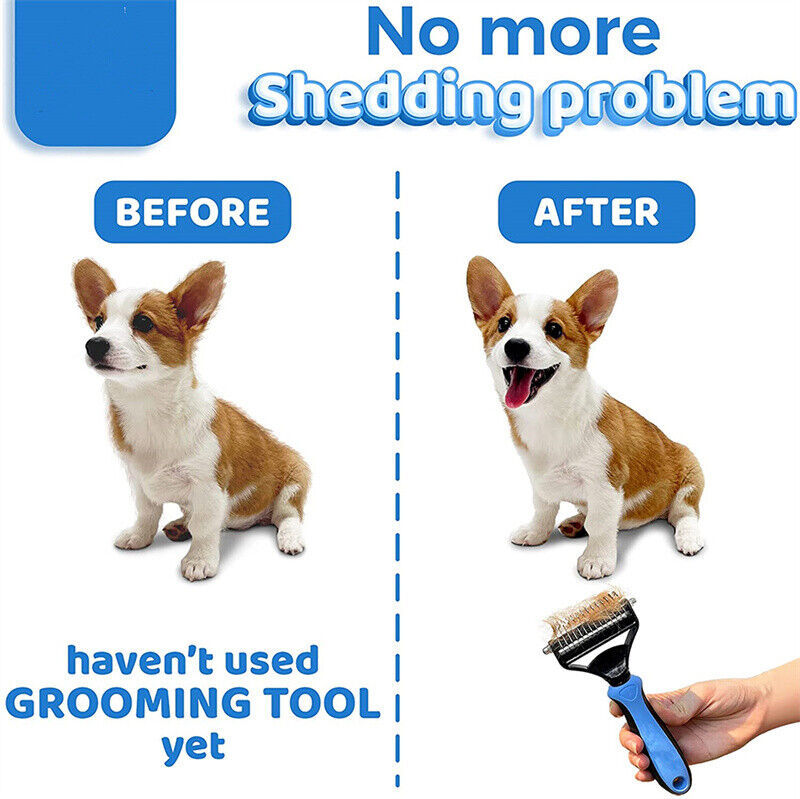 Double-Sided Grooming Brush for Dogs
