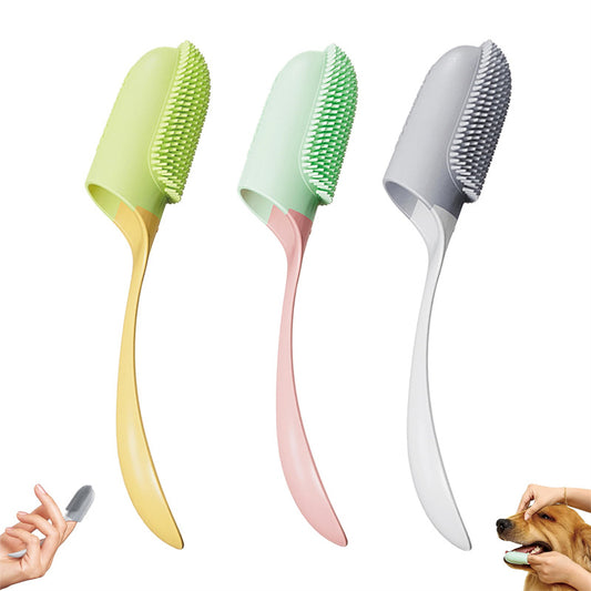 Soft Silicone Pet Toothbrush Finger Wrap for Dental Hygiene